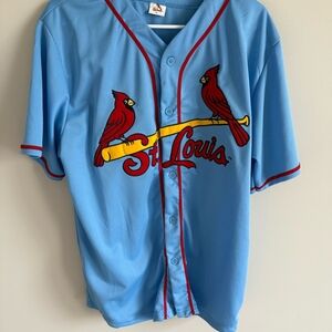 St Louis Cardinals 11 Jersey Light Blue Size XL